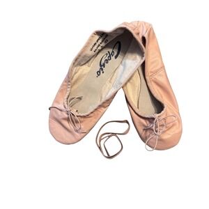 Capezio Ballet Shoes Women Size‎ 7D Leather Full Sole Dance Slippers 200 NPK NEW